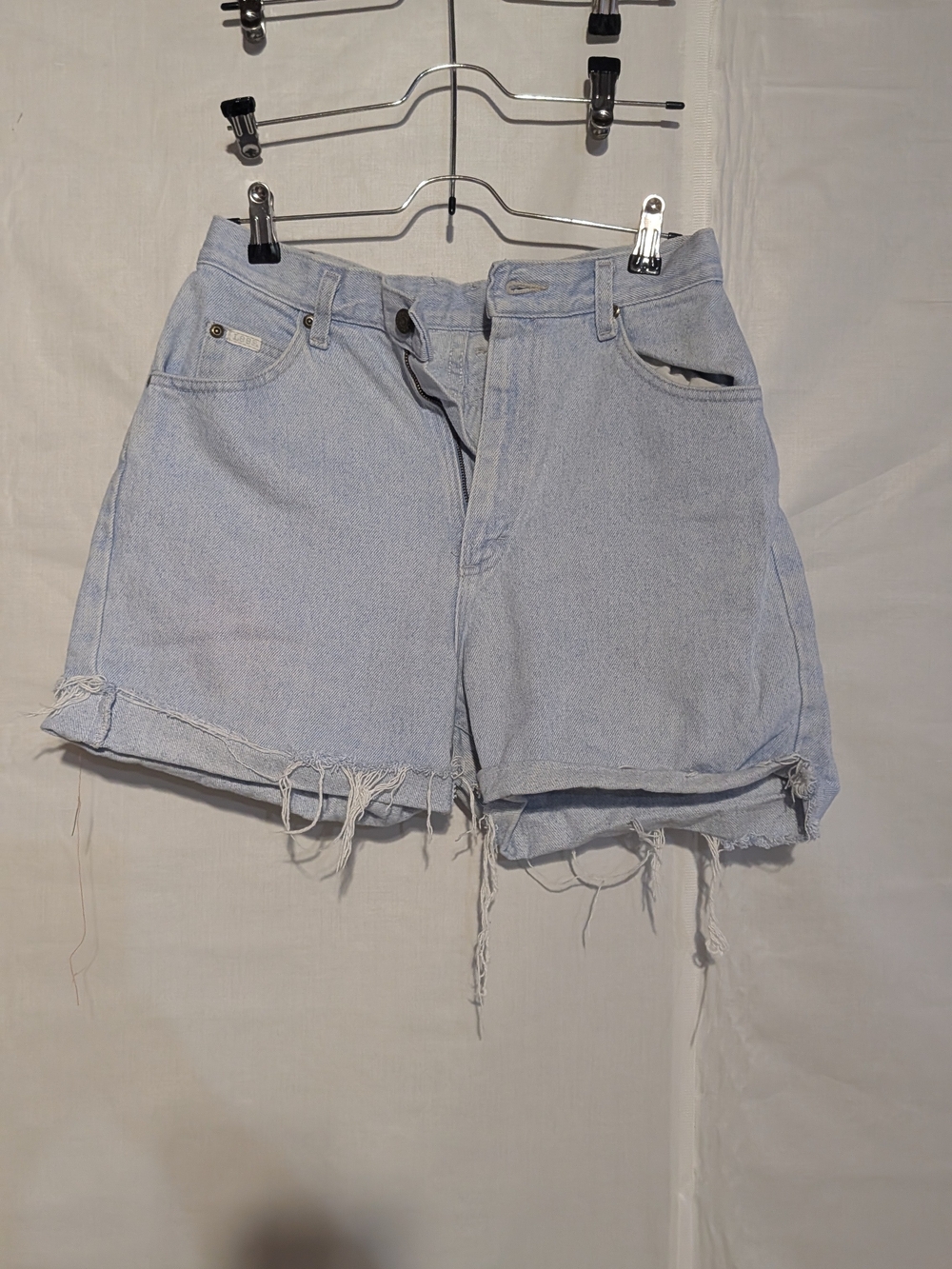 Signature by Levi Strauss Light Wash Distressed Denim Shorts